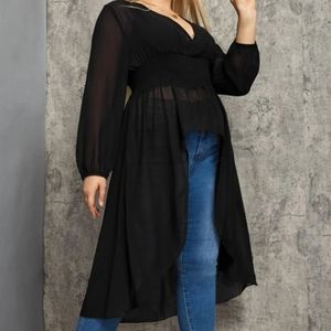 High Low chiffon blouse